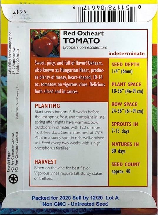 Educational Seed Packets